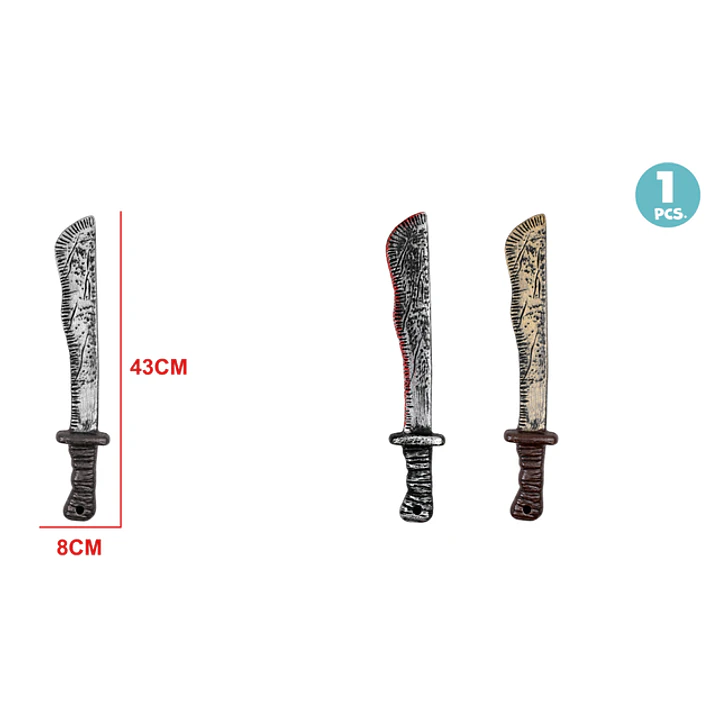 Machete Para Halloween 43X8Cm 1