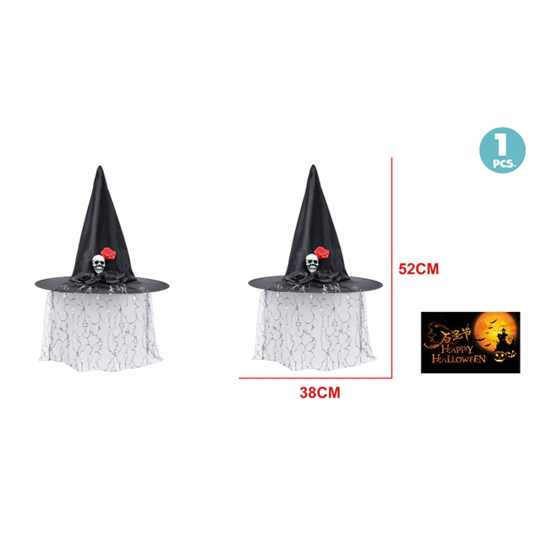 Sombrero Bruja Halloween 36Cm 1