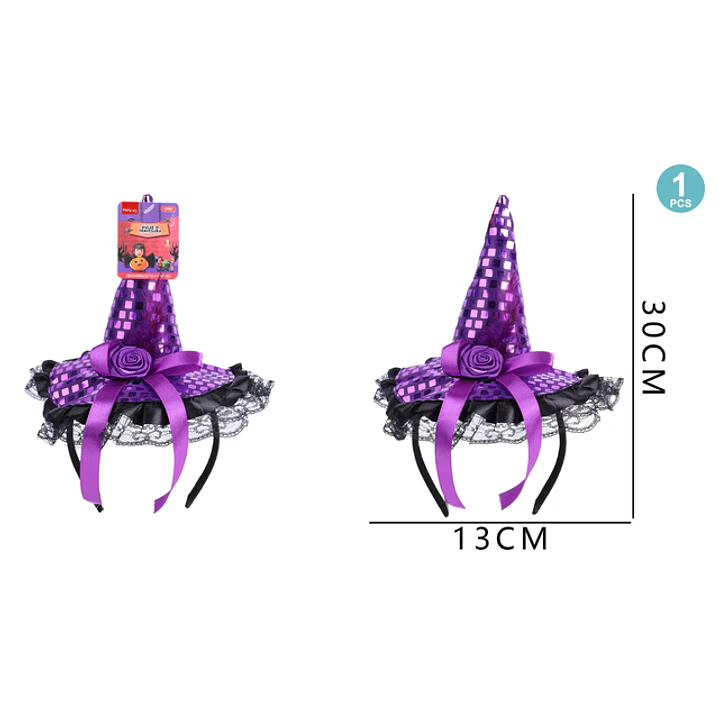 Cintillo De Bruja Para Halloween/Violeta 1