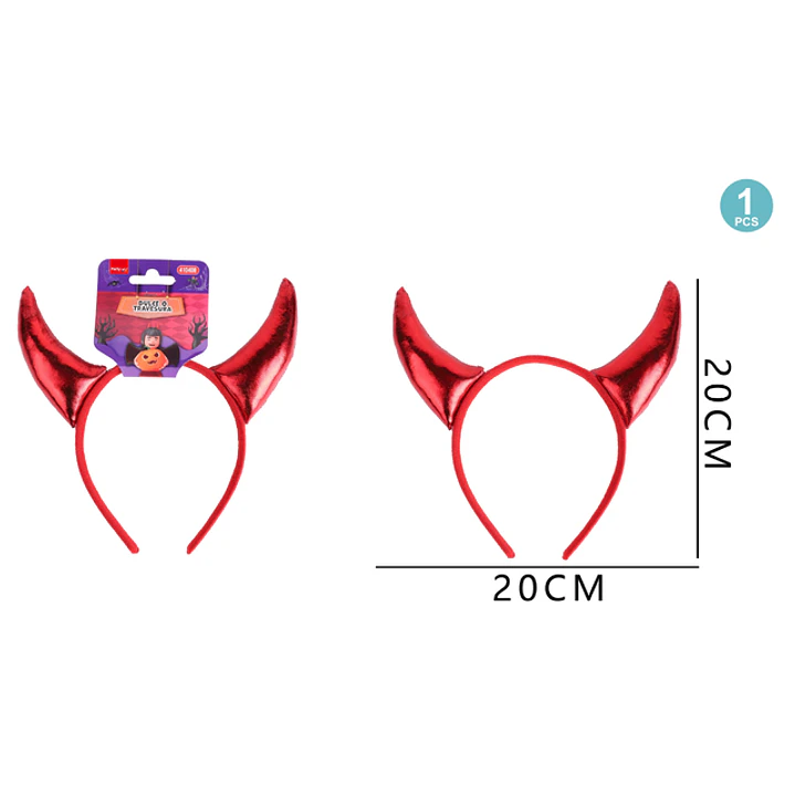 Cintillo De Diablita Para Halloween/Rojo 1
