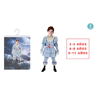 Disfraz Payaso Siniestro Talla Niños Halloween
