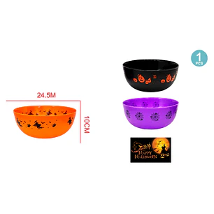 Balde Para Dulces Halloween 10X24Cm