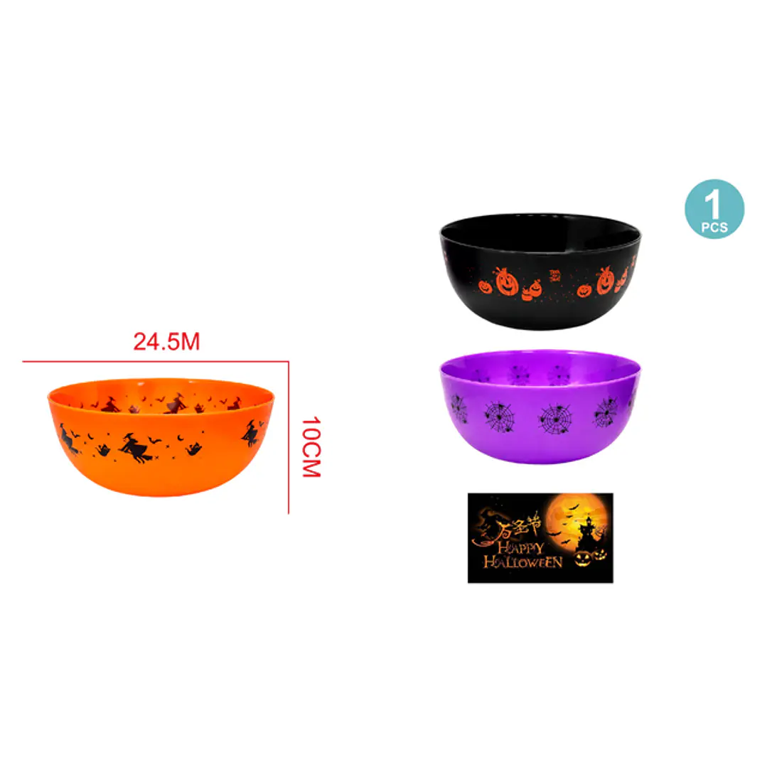 Balde Para Dulces Halloween 10X24Cm 1