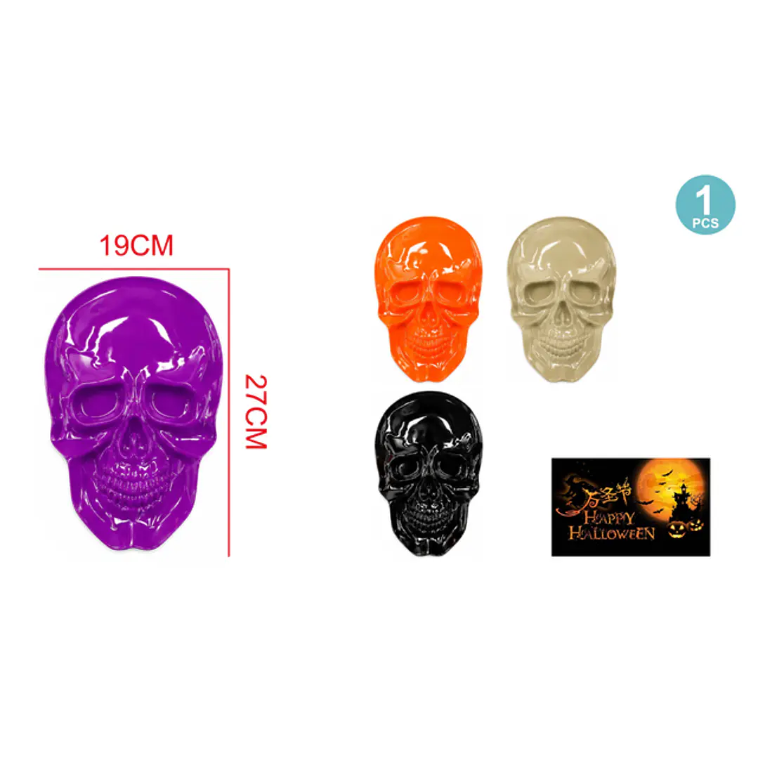Bandeja Plastico Esqueleto Para Halloween 1
