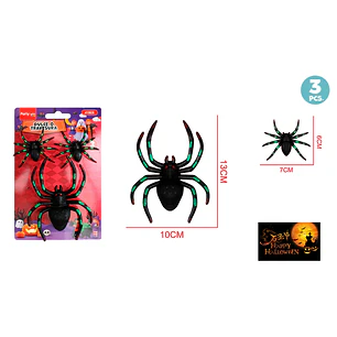 Decoracion Para Halloween Araña 3 Unidades