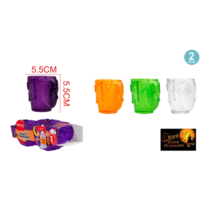 Vasos Plastico Para Halloween 2 Unidades 1