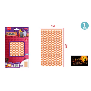 Cortina Para Halloween Calabaza 1X2M