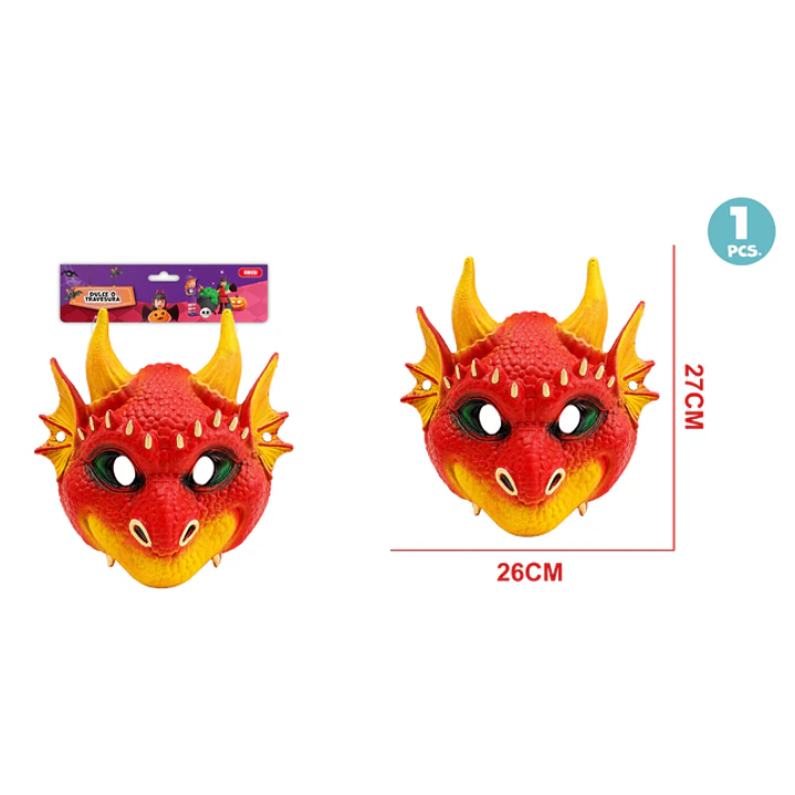 Mascara Pez Dragon De Halloween 1