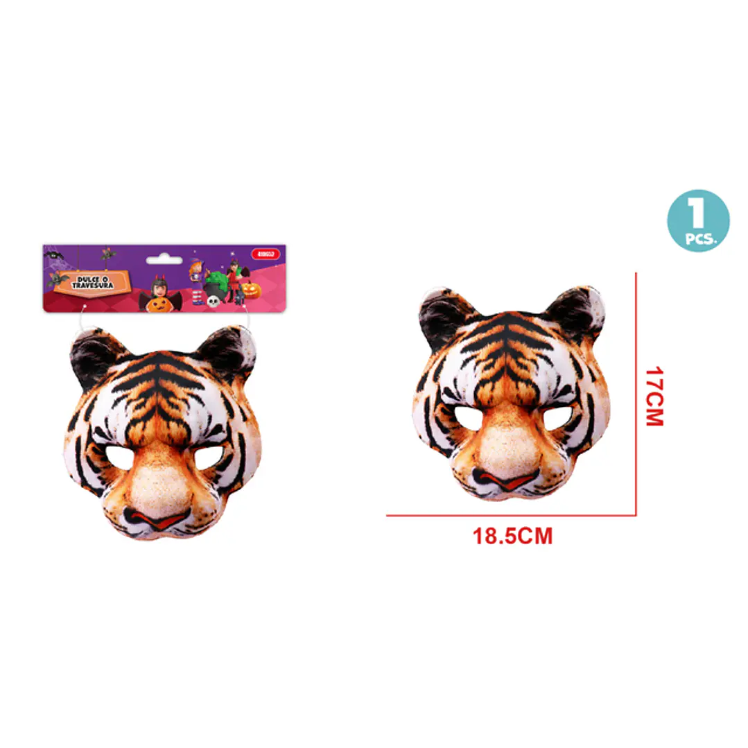 Mascara Tela Tigre De Halloween 1