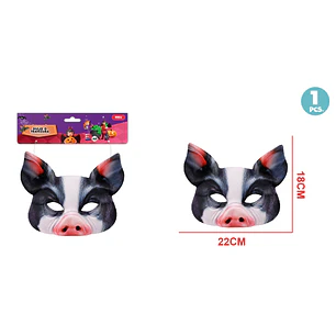 Mascara Tela Chancho De Halloween