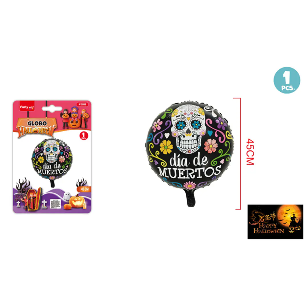 Globo Metalizado Halloween 45Cm 1
