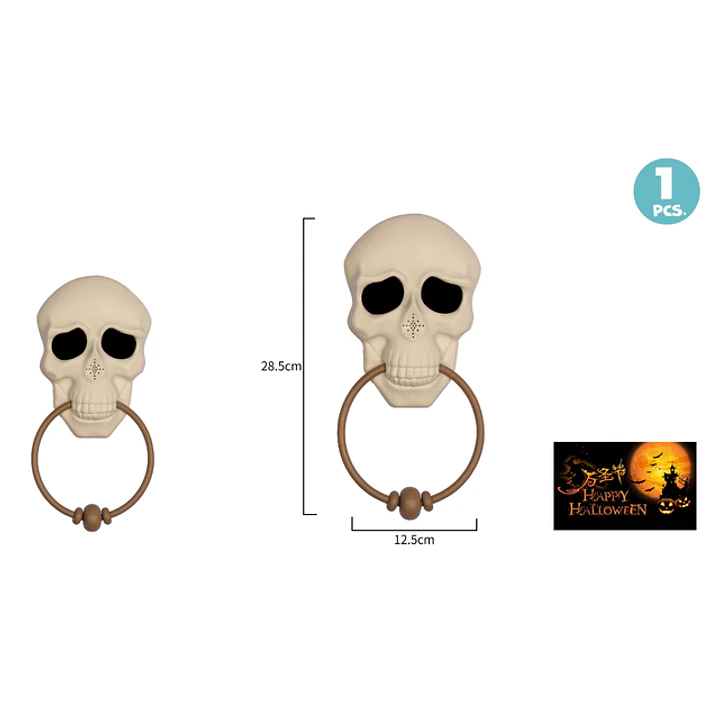 Timbre De Puerta Esqueleto Halloween 1