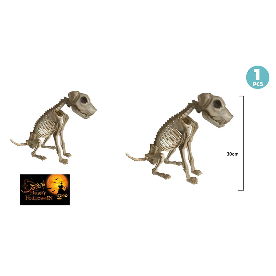 Decorativo Esqueleto Perro Halloween 30Cm 1
