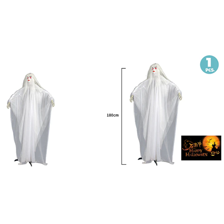Decorativo Fantasma Novia Halloween 180Cm 1