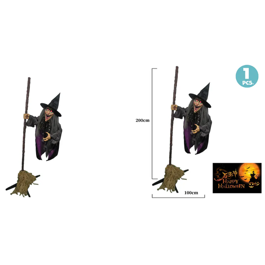 Decorativo Bruja Halloween 200Cm 1