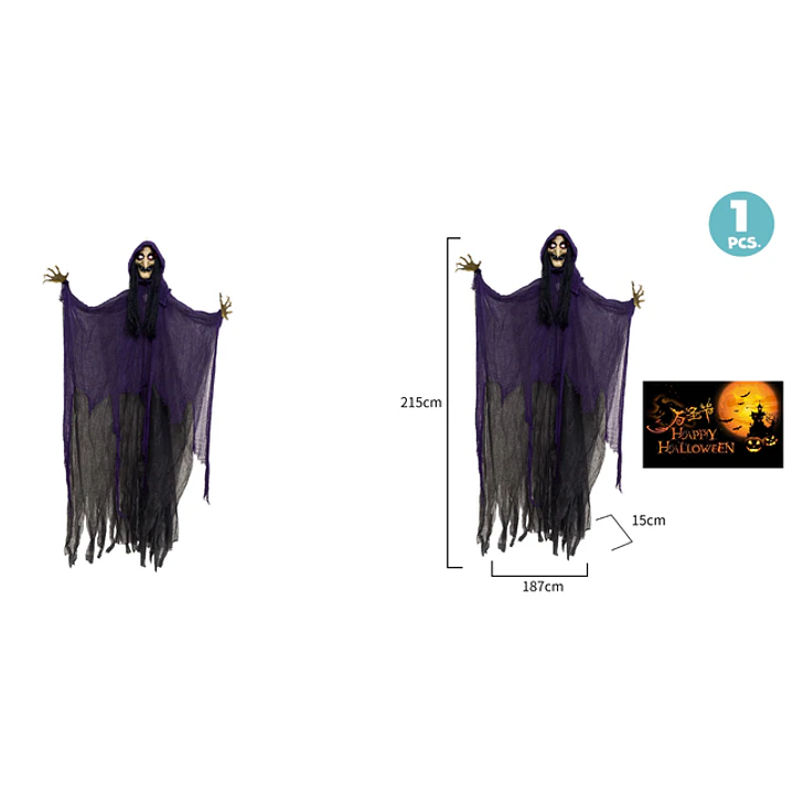 Colgante Bruja Halloween 215Cm 1
