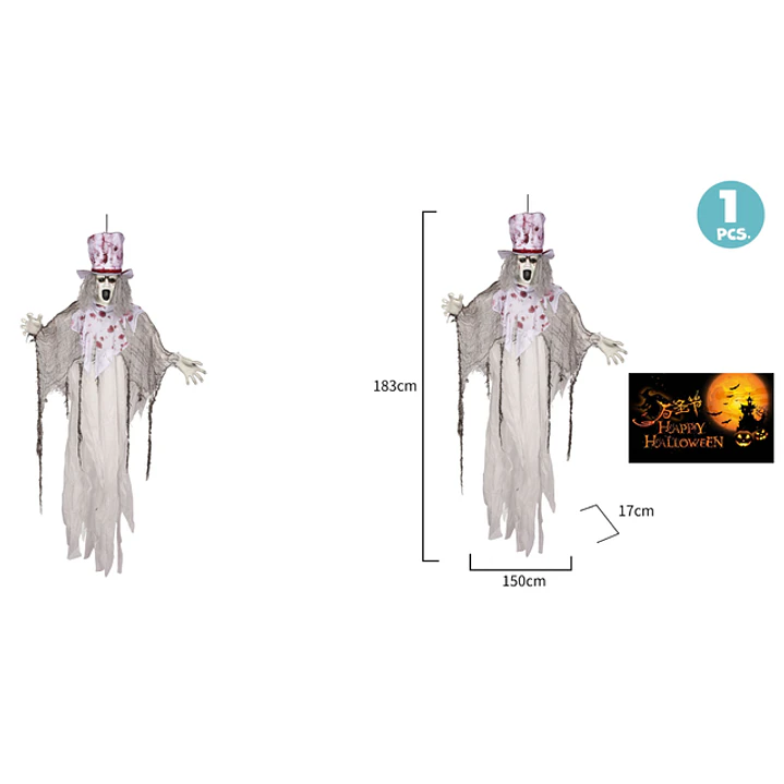Colgante Payaso Halloween 183Cm 1
