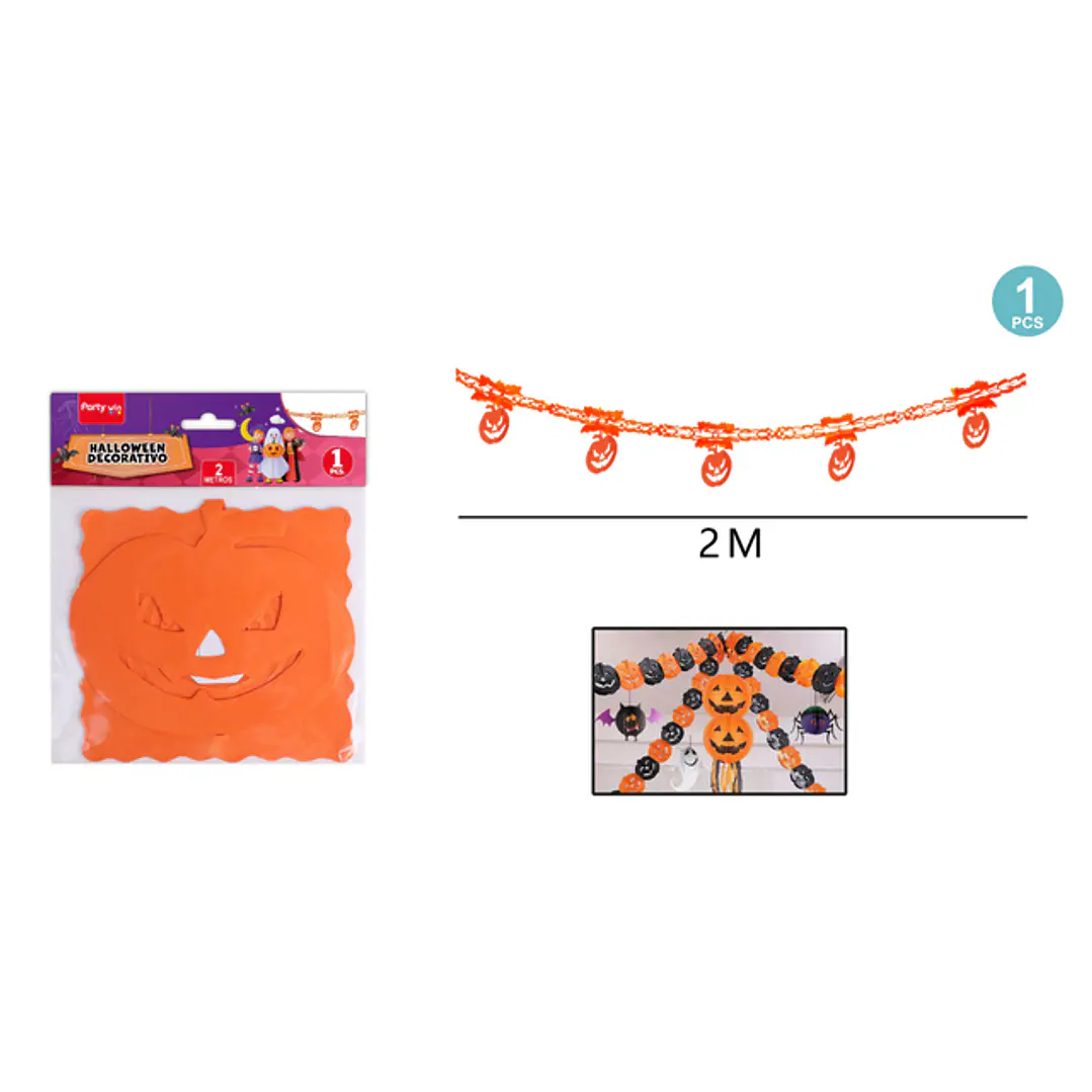 Guirnalda Calabaza Halloween 2M 1