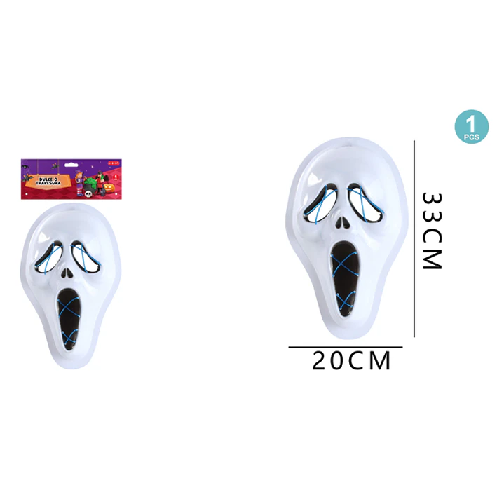 Mascara El Grito Con Luz Halloween 1