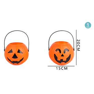 Balde Para Dulces Calabaza Halloween