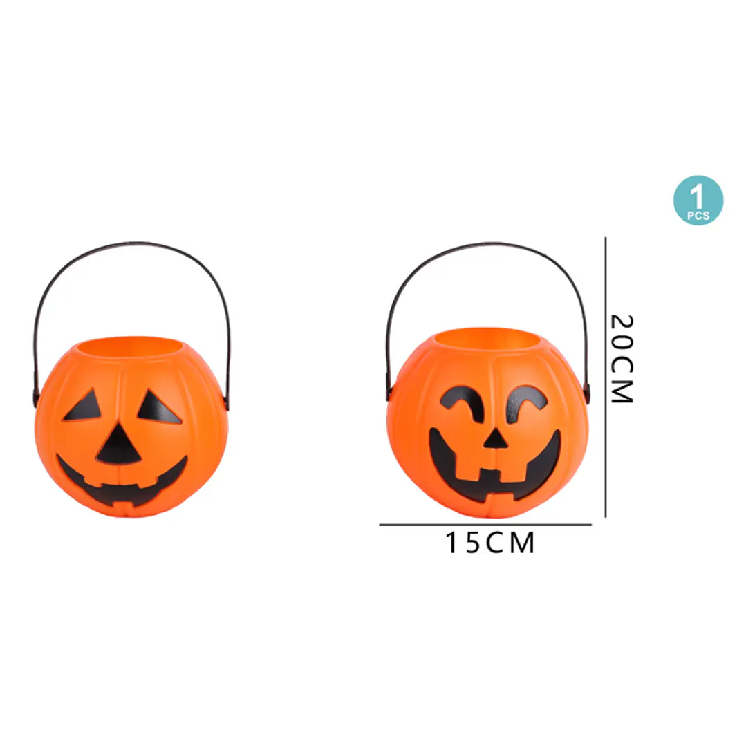 Balde Para Dulces Calabaza Halloween 1
