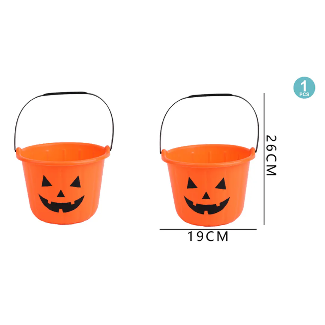 Balde Para Dulces Calabaza Halloween 1