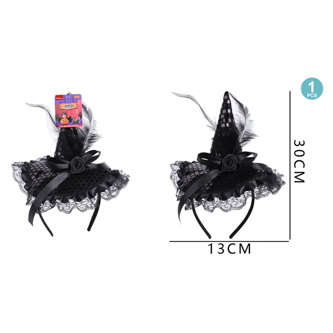 Cintillo De Bruja Para Halloween/Negro 1