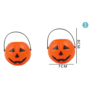 Balde Para Dulces De Calabaza/Chico Halloween