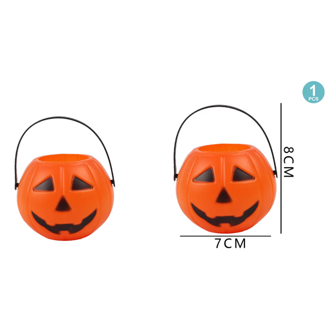 Balde Para Dulces De Calabaza/Chico Halloween 1