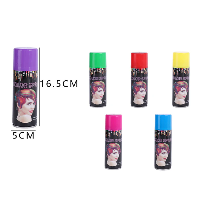 Spray Pintar Cabello 6 Colores 48 Unidades 250Ml 1