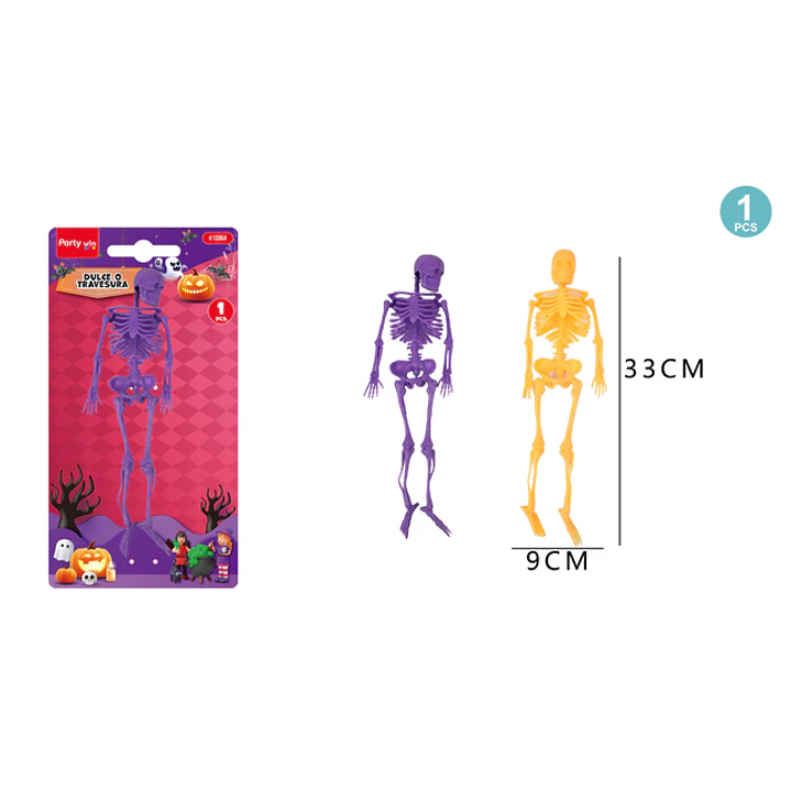 Esqueleto Humano Para Halloween 9X33Cm 1