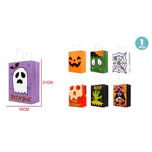 Bolsa De Regalos Terror Halloween 21x15cm