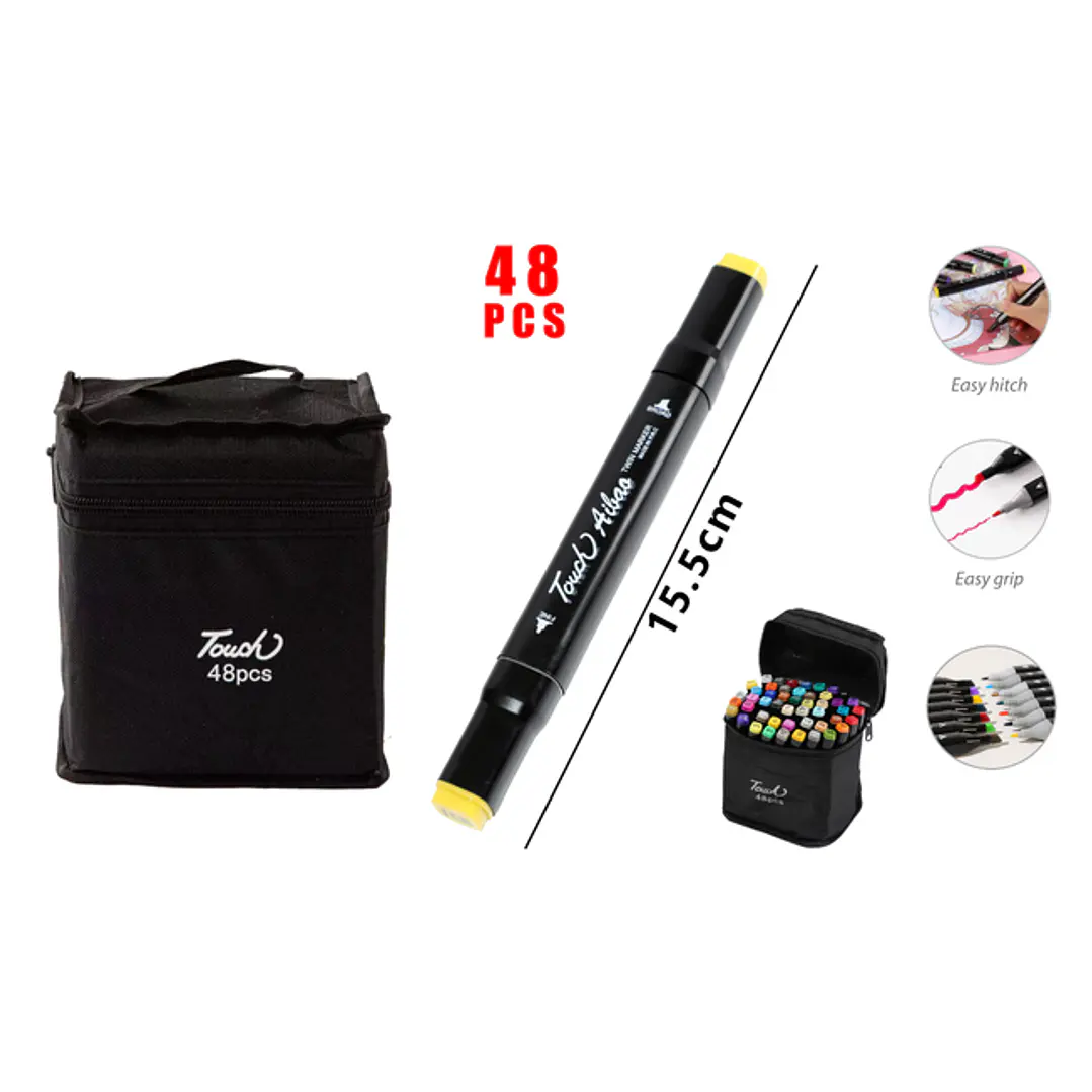 Marcadores De Color Dou 15.5Cm 48 Unidades 1