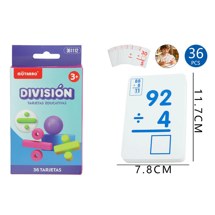 Tarjetas De Aprendizaje División 36 Unidades 1