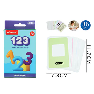 Tarjetas De Aprendizaje Numero 36 Unidades