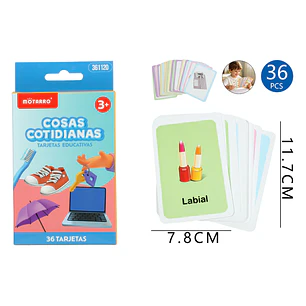 Tarjetas De Aprendizaje Articulos De Uso Cotidiano 36 Unidades