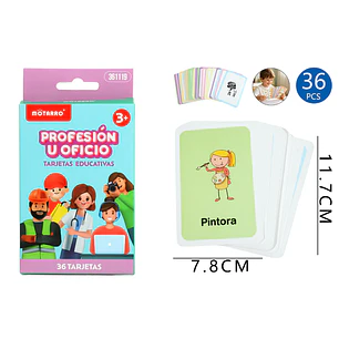 Tarjetas De Aprendizaje Profesión 36 Unidades