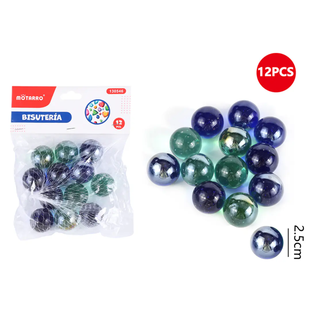 Canicas 2.5Cm 12 Unidades 1