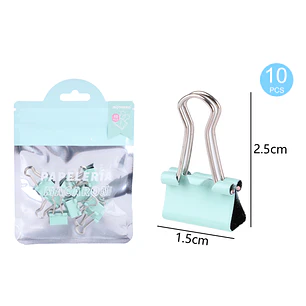 Pinza De Papel 2.5X1.5Cm 10 Unidades