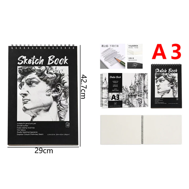 Block De Dibujo 30Hojas A3 1