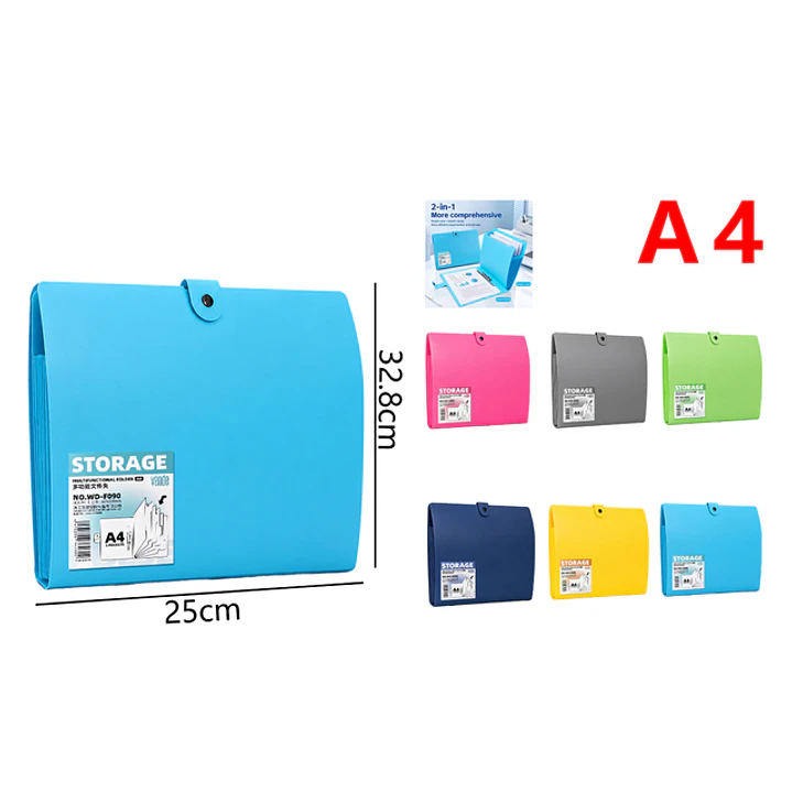 Carpeta Acordeon Con Clip A4 1