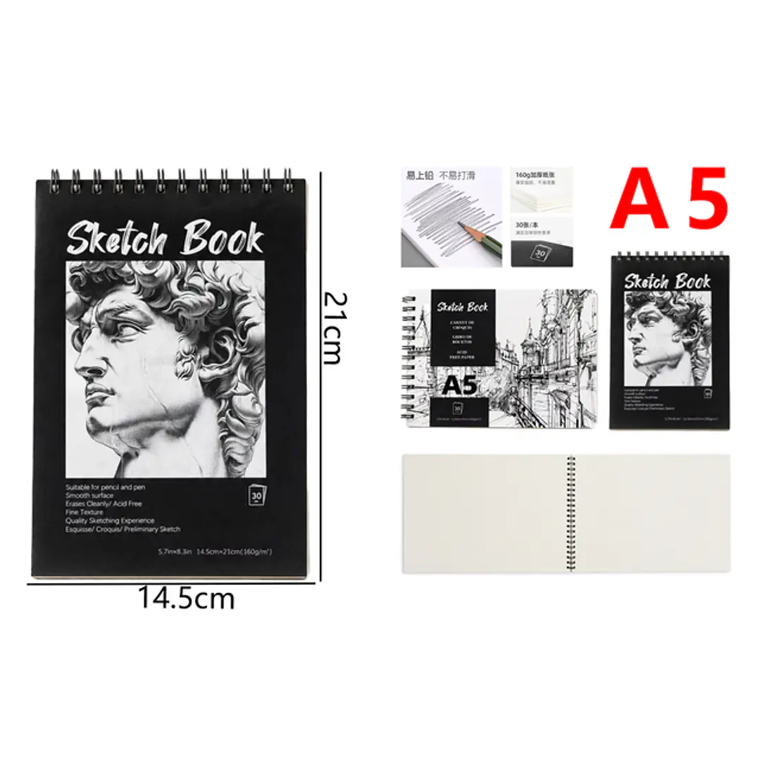 Block De Dibujo 30Hojas A5 1