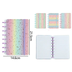 Libreta Estrellas Glitter A5