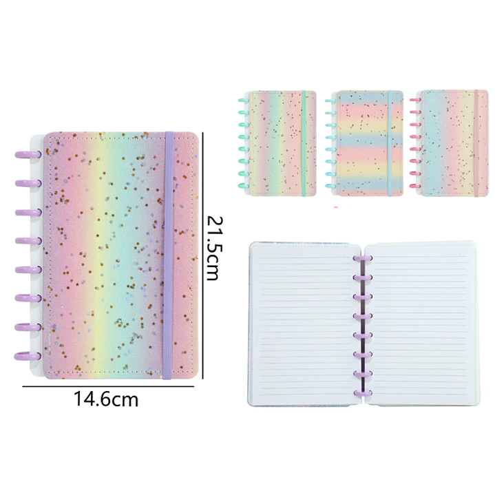 Libreta Estrellas Glitter A5 1