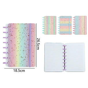 Libreta Estrellas Glitter B5