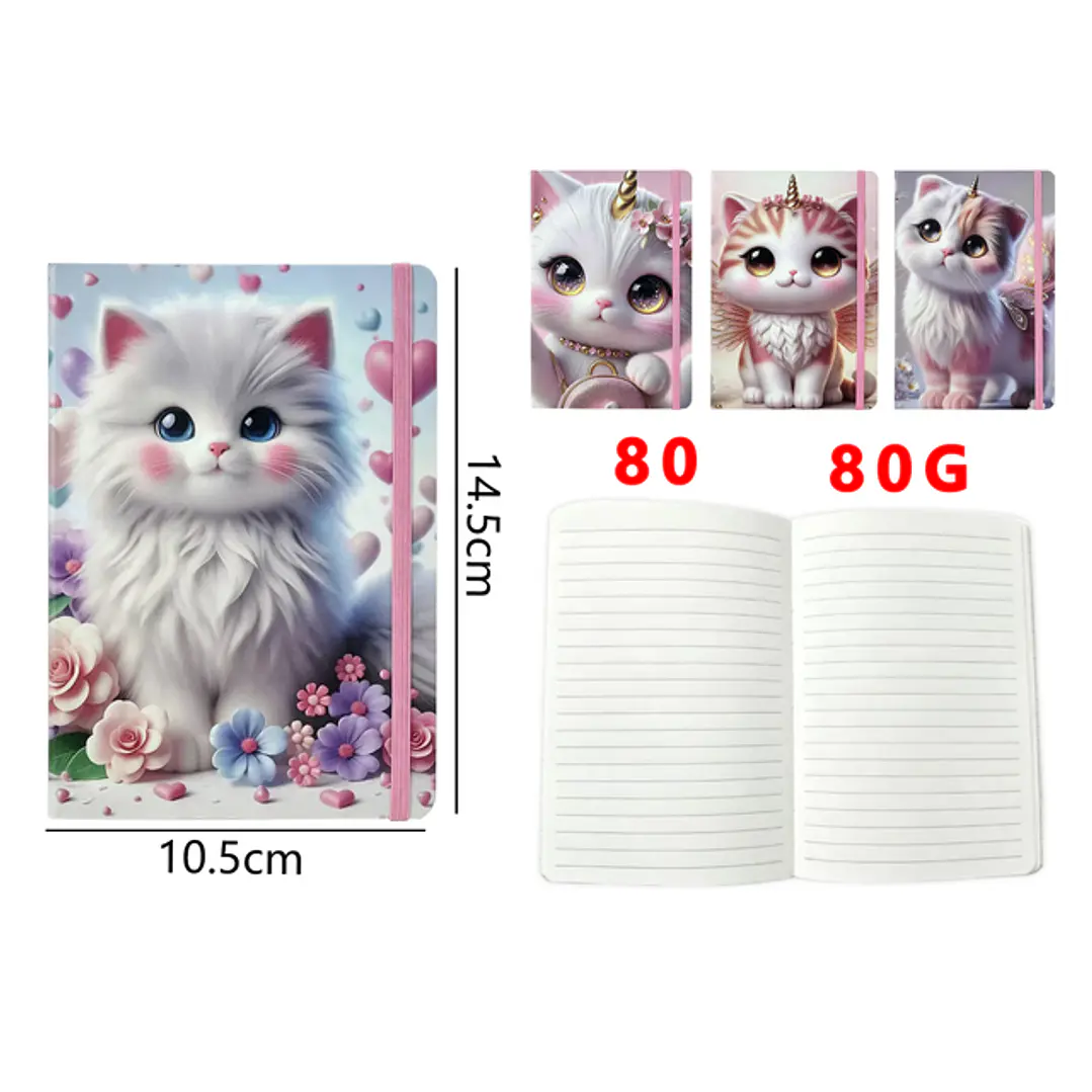 Libreta Elastico 80Hojas A6 1