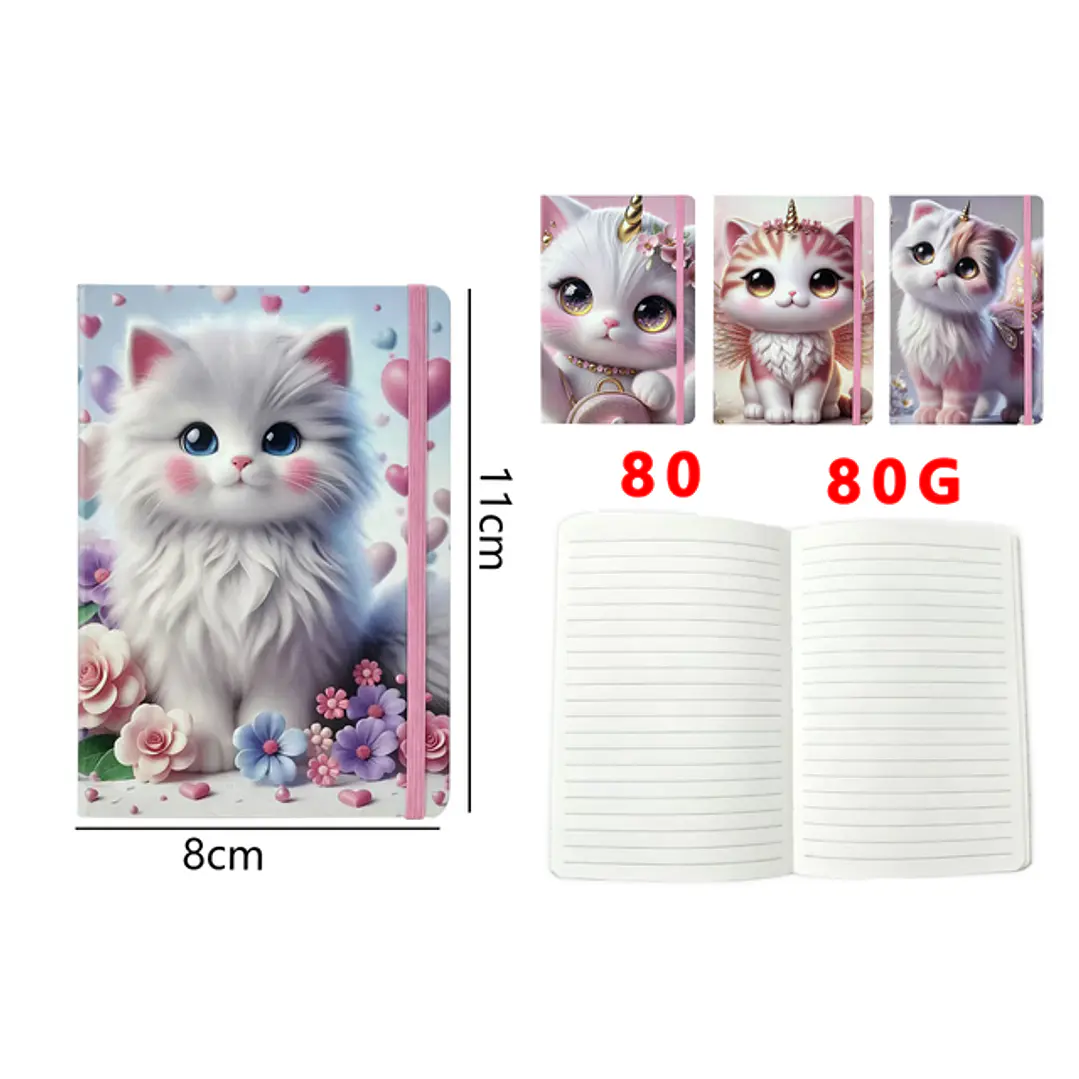 Libreta Elastico 80Hojas A7 1