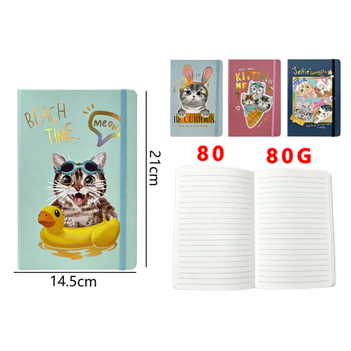 Libreta Elastico 80Hojas A5 1