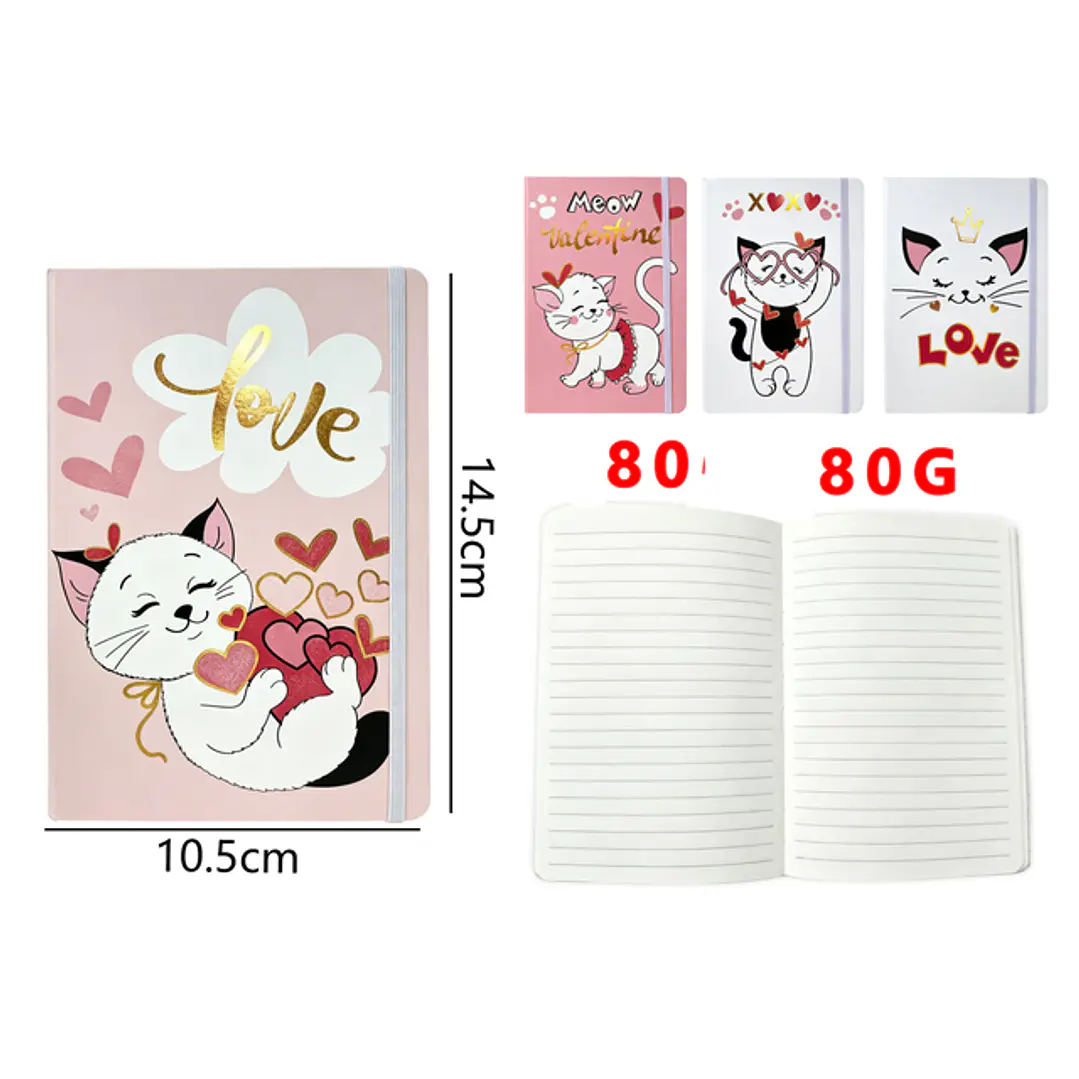 Libreta Elastico 80Hojas A6 1