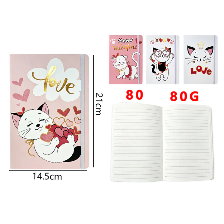 Libreta Elastico 80Hojas A5 1